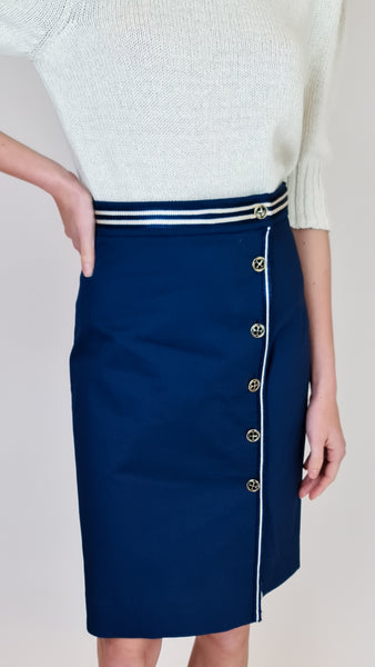 TRUE ROYAL KISSY NAVY SKIRT