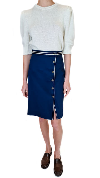 TRUE ROYAL KISSY NAVY SKIRT