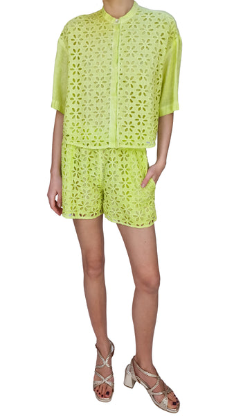 120% LINO CEDRO SOFT BERMUDA SHORTS