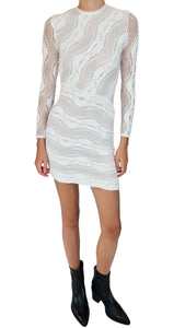 CHARO SHORT WHITE MIRAGE DRESS