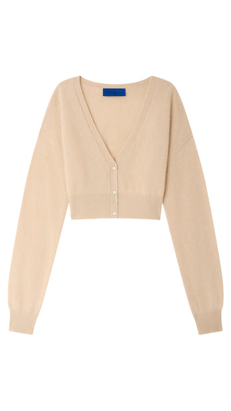 MES DEMOISELLES CASHIUS CREAM CARDIGAN