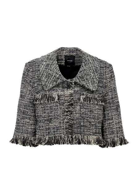 SMYTHE PEPPER TWEED MINI JACKET