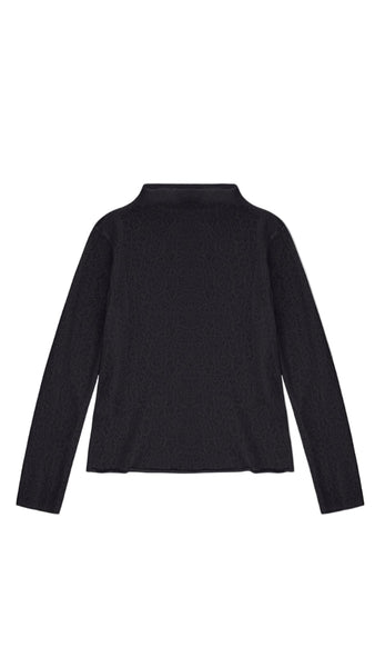 CIRCOLO WOOL LACE NERO TOP