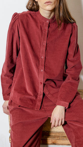 PROJECT AJ117 SKYE BURGUNDY SHIRT