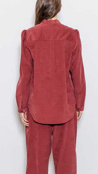 PROJECT AJ117 SKYE BURGUNDY SHIRT