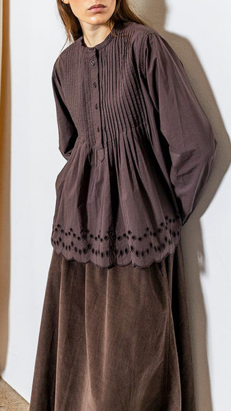 PROJECT AJ117 HILDA EMBR SOIL BLOUSE
