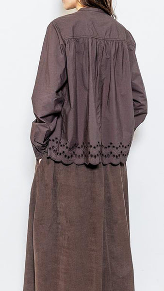 PROJECT AJ117 HILDA EMBR SOIL BLOUSE