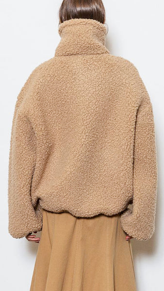 PROJECT AJ117 TEDDY CAMEL JACKET