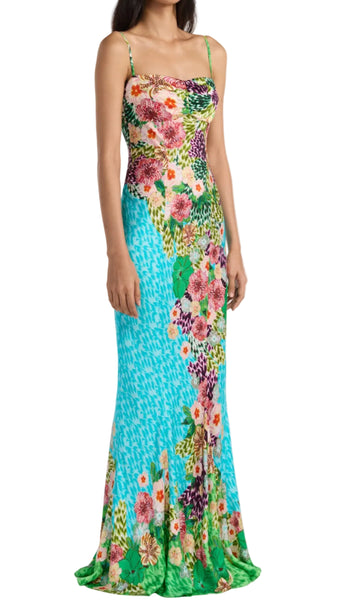 SALONI RENEE LONG PLUMERIA DRESS