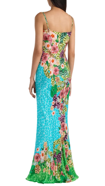 SALONI RENEE LONG PLUMERIA DRESS