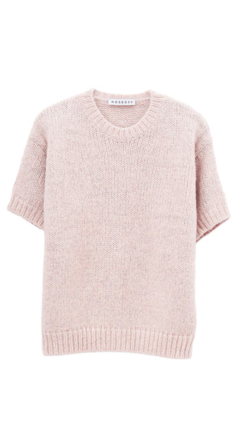 ROSSO35 LIGHT PINK METALLIC JUMPER