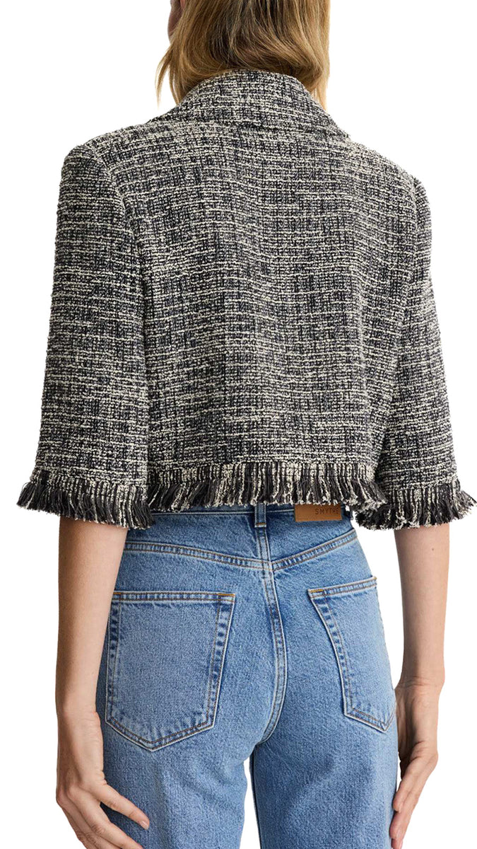 SMYTHE PEPPER TWEED MINI JACKET – Shop Nina