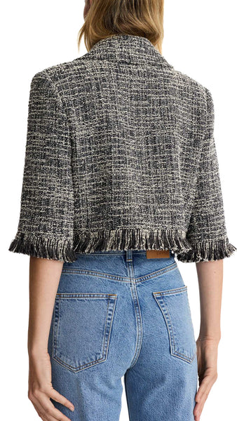 SMYTHE PEPPER TWEED MINI JACKET