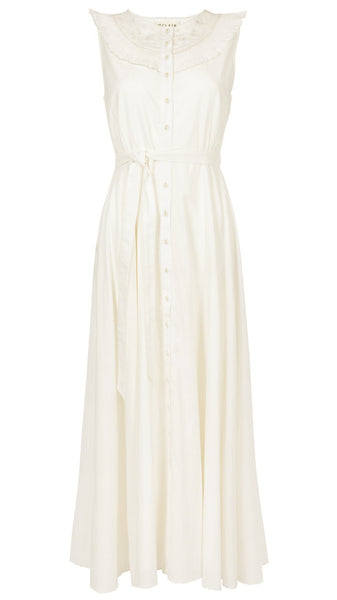 White dress on a white background