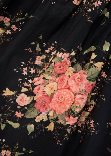 ST. CLAIR FRANCESCA BLACK POSY DRESS