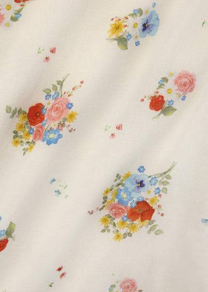 Vintage-style floral pattern on a light background