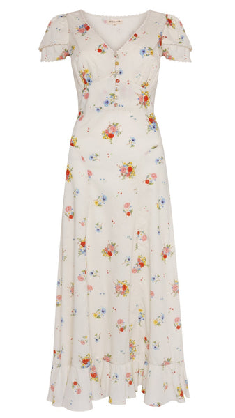Floral dress on a white background