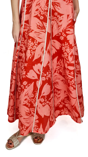 PUROTATTO CORAL MAXI DRESS