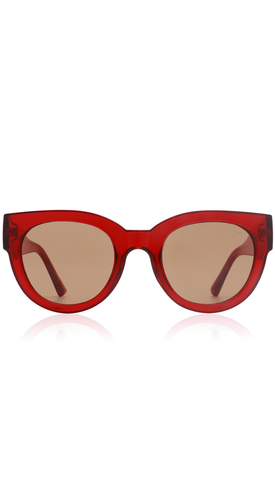 A.KJAERBEDE LILY RED TRANSPARENT SUNGLASSES