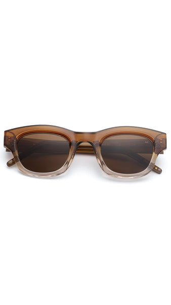 A.KJAERBEDE LANE SMOKE CHAMPAGNE SUNGLASSES