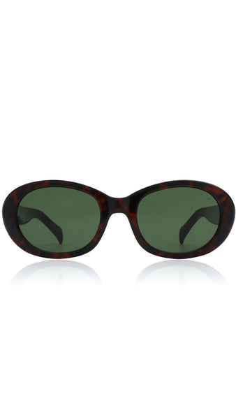 A.KJAERBEDE ANMA DEMI TORTOISE SUNGLASSES