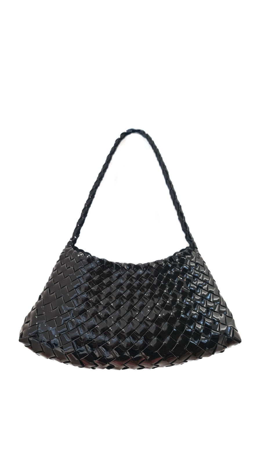 DRAGON DIFFUSION ROSANNA PATENT BLACK BAG