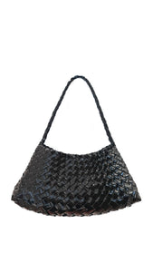 DRAGON DIFFUSION ROSANNA PATENT BLACK BAG