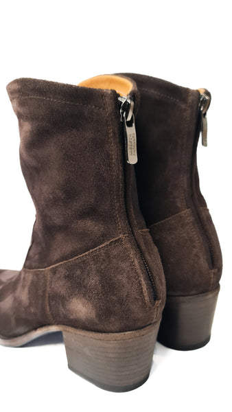 ALBERTO FASCIANI COFFEE COWBOY BOOTIES