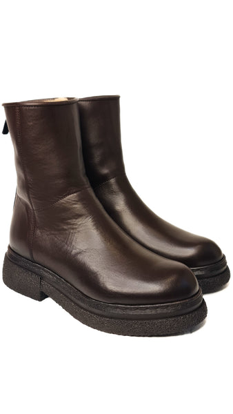 ALBERTO FASCIANI LEATHER ISABEL BOOTS