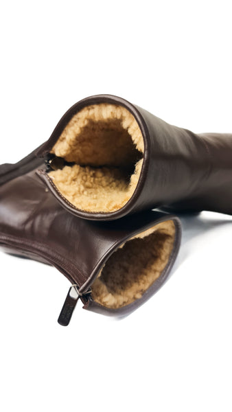 ALBERTO FASCIANI LEATHER ISABEL BOOTS