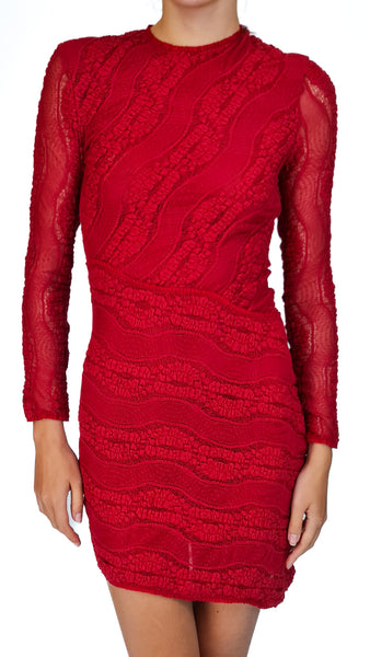 CHARO SHORT RED MIRAGE DRESS