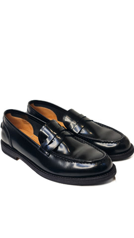 ALBERTO FASCIANI BLACK LOAFERS