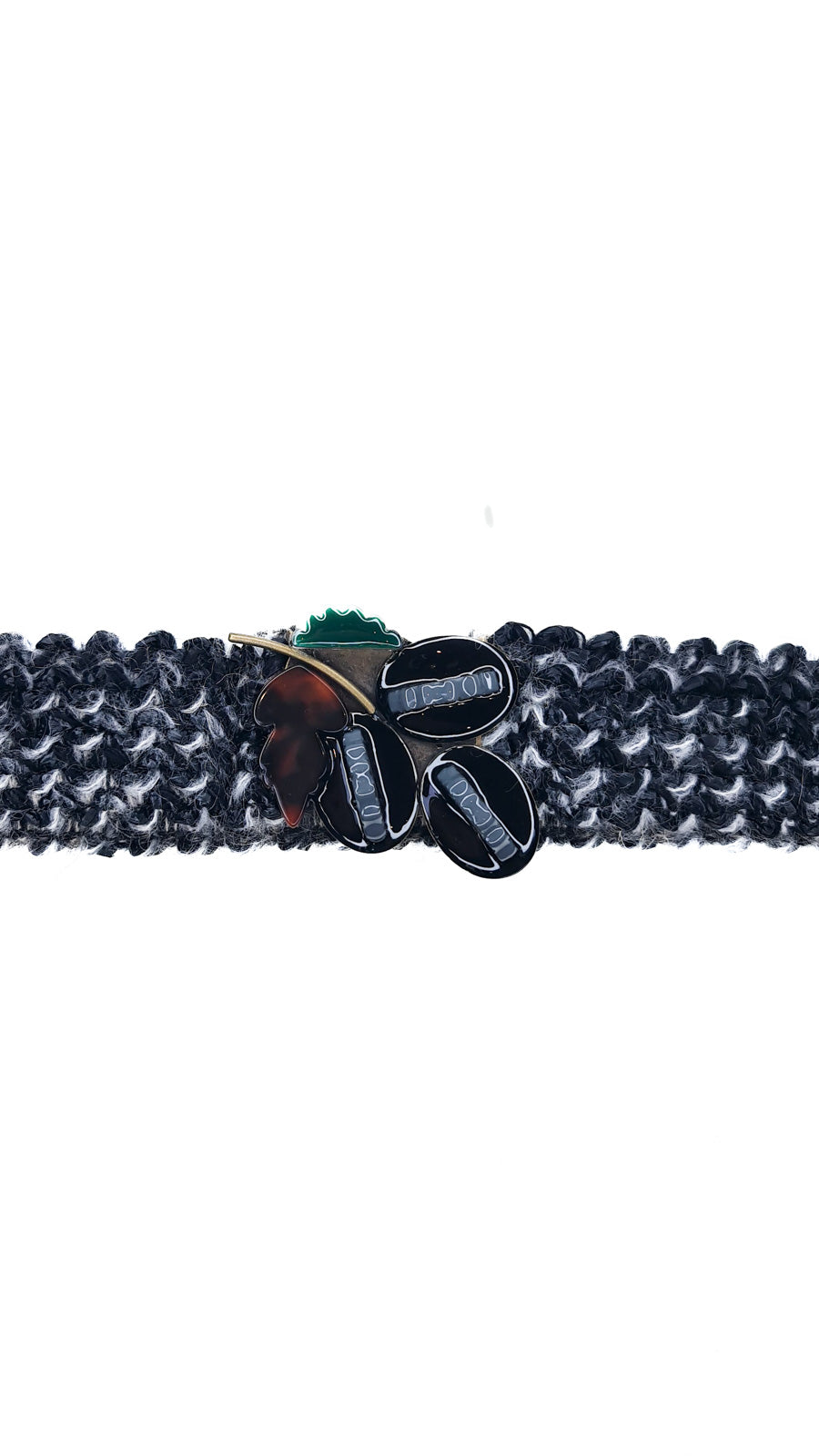 EXQUISITE J GREY LEAF BELT