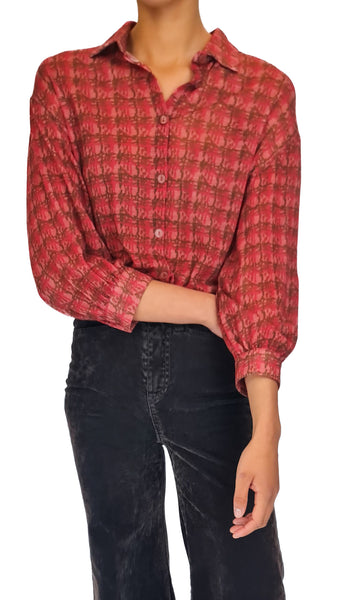 SIYU RED ETAN WOOL SHIRT