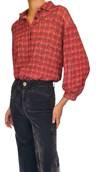 SIYU RED ETAN WOOL SHIRT