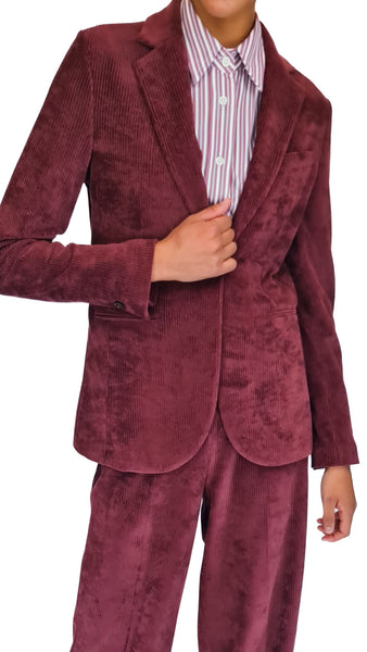 CIRCOLO BURGUNDY CORD JACKET