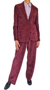 CIRCOLO BURGUNDY CORD TROUSERS