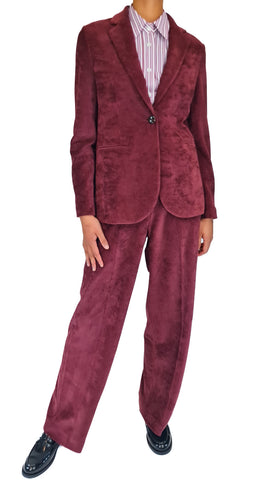 CIRCOLO BURGUNDY CORD JACKET