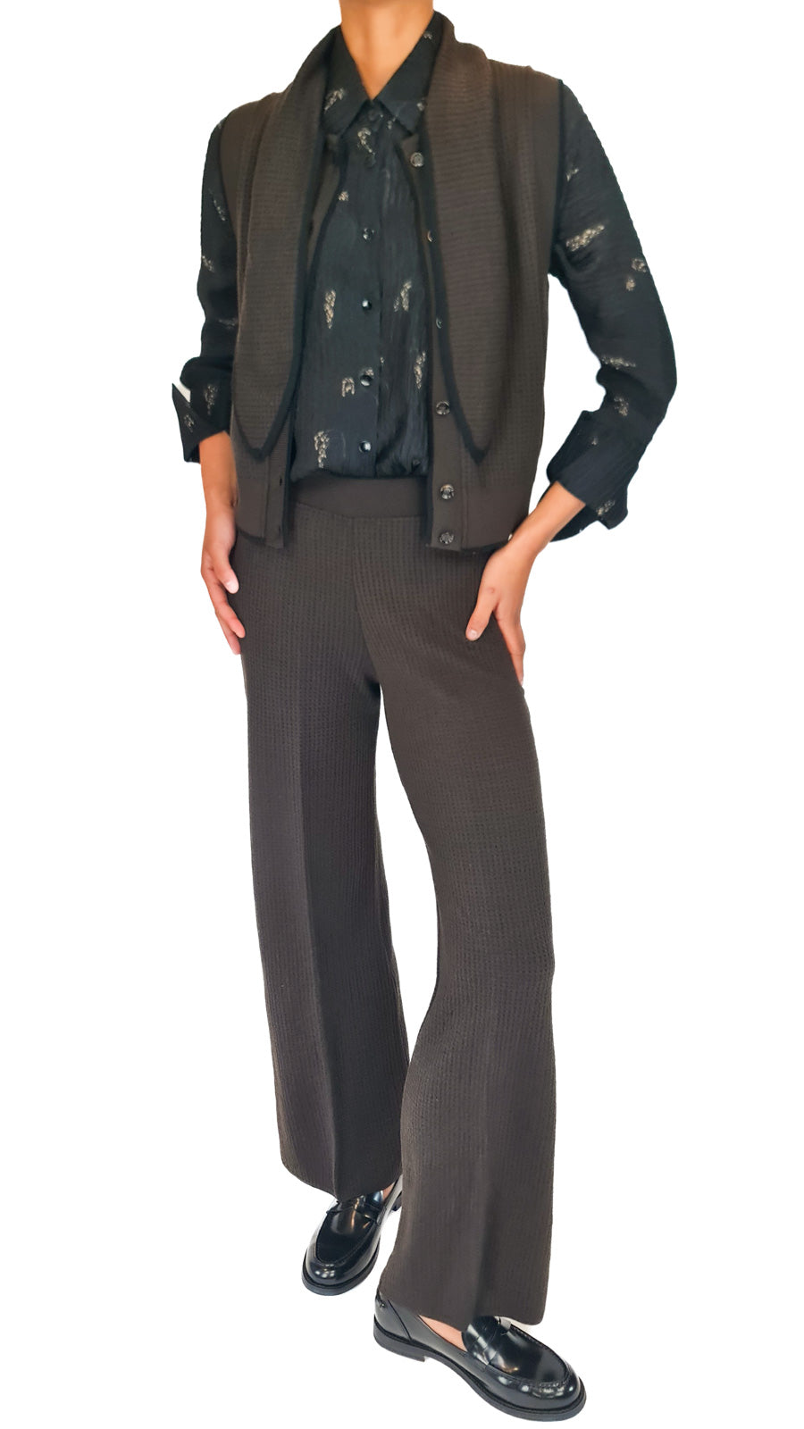 SIYU KNIT MINIRED CHOC PANTS