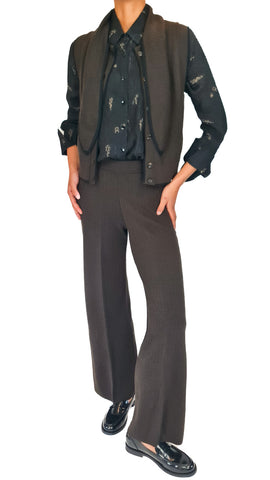 SIYU KNIT MINIRED CHOC PANTS
