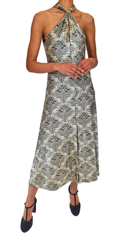 SIYU BOECIO TWIST SEQUIN DRESS