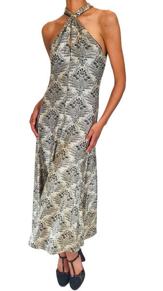 SIYU BOECIO TWIST SEQUIN DRESS