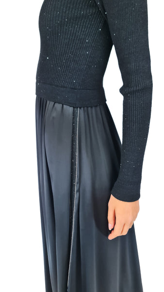 PUROTATTO SEQUIN SILK DRESS