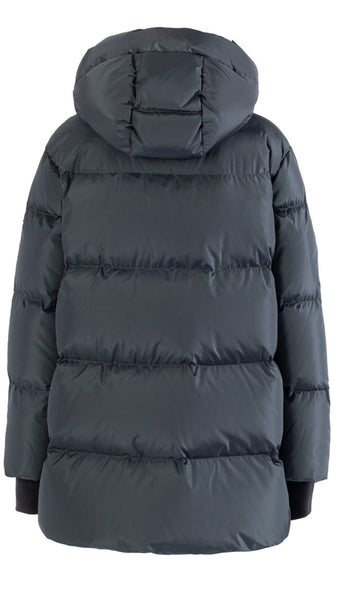 LEMPELIUS ANU GRAPHITE BLUE DOWN COAT