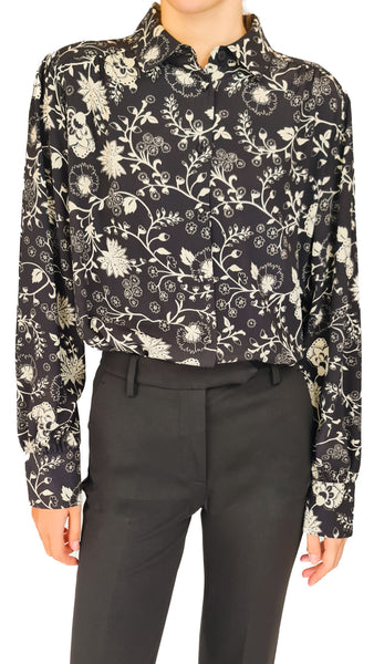 PUROTATTO AUTUMN FLORAL BLOUSE