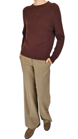 PUROTATTO MOGANO CASHMERE ROUNDNECK JUMPER