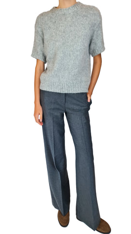 ROSSO35 GREY METALLIC JUMPER