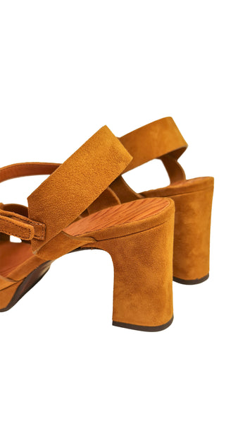 CHIE MIHARA KIELA COGNAC HEELS