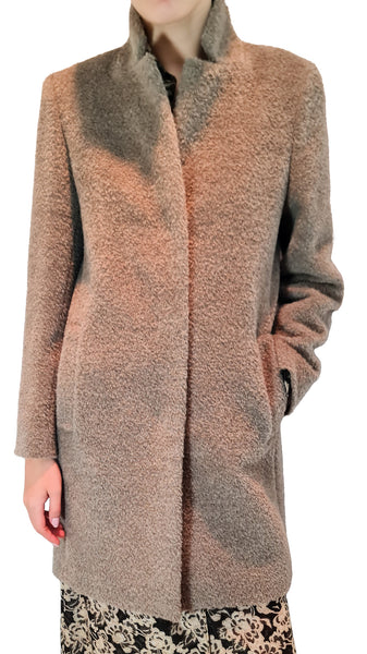 CINZIA ROCCA TAUPE 3/4 ALPACA COAT