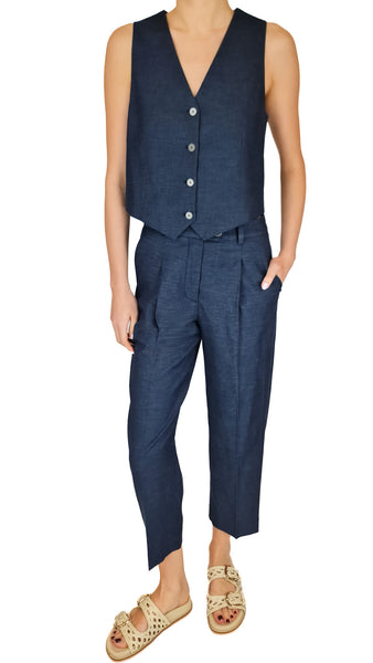 CIRCOLO DENIM 3 PIECE GILET